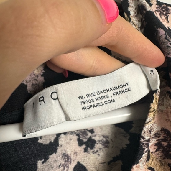 IRO Mexi Floral Print Wide-Leg Jumpsuit Size Medium - Picture 7 of 12